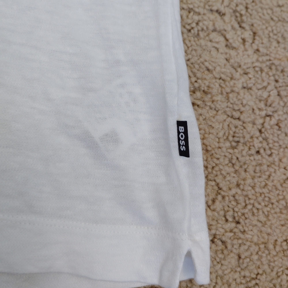 NEW Boss White Polo Shirt - Picture 5 of 6